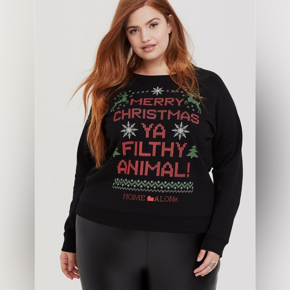 Torrid Home Alone Size 0 (L 12/14) Holiday Sweater
